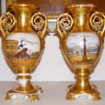 A pair of vases with St. Petersburg scenes. Tomaily Gallery