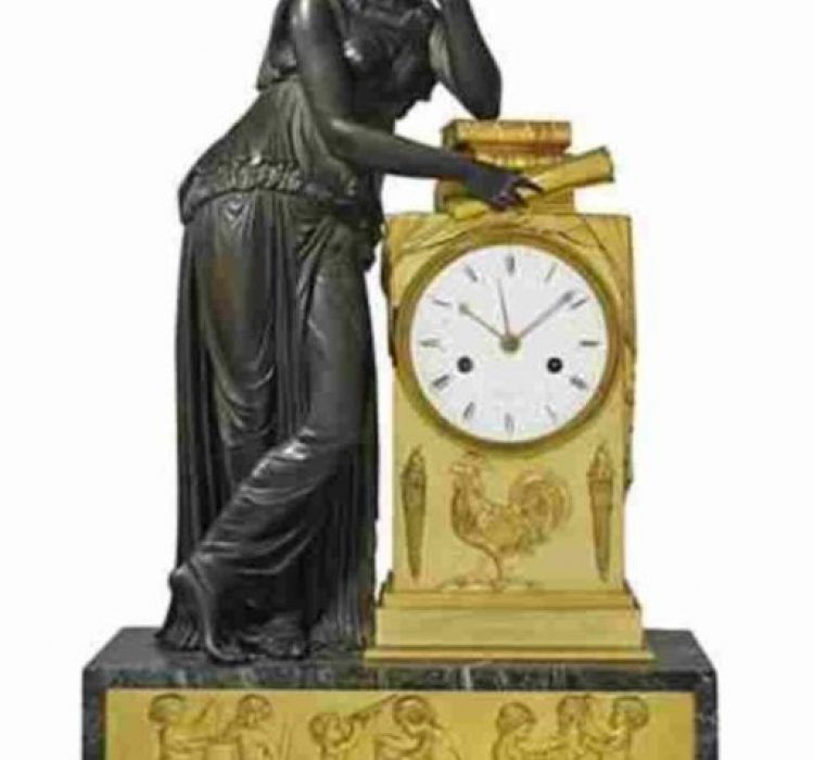 Important clock «Study and the Sciences»
Empire, the model by Pierre Viktor Ledure.
 Circa  1814