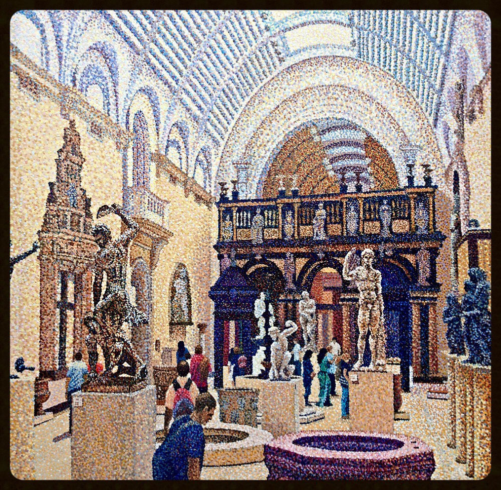 IGOR TOMAILY
“V&A MUSEUM”
   OIL, CANVAS
        77X77